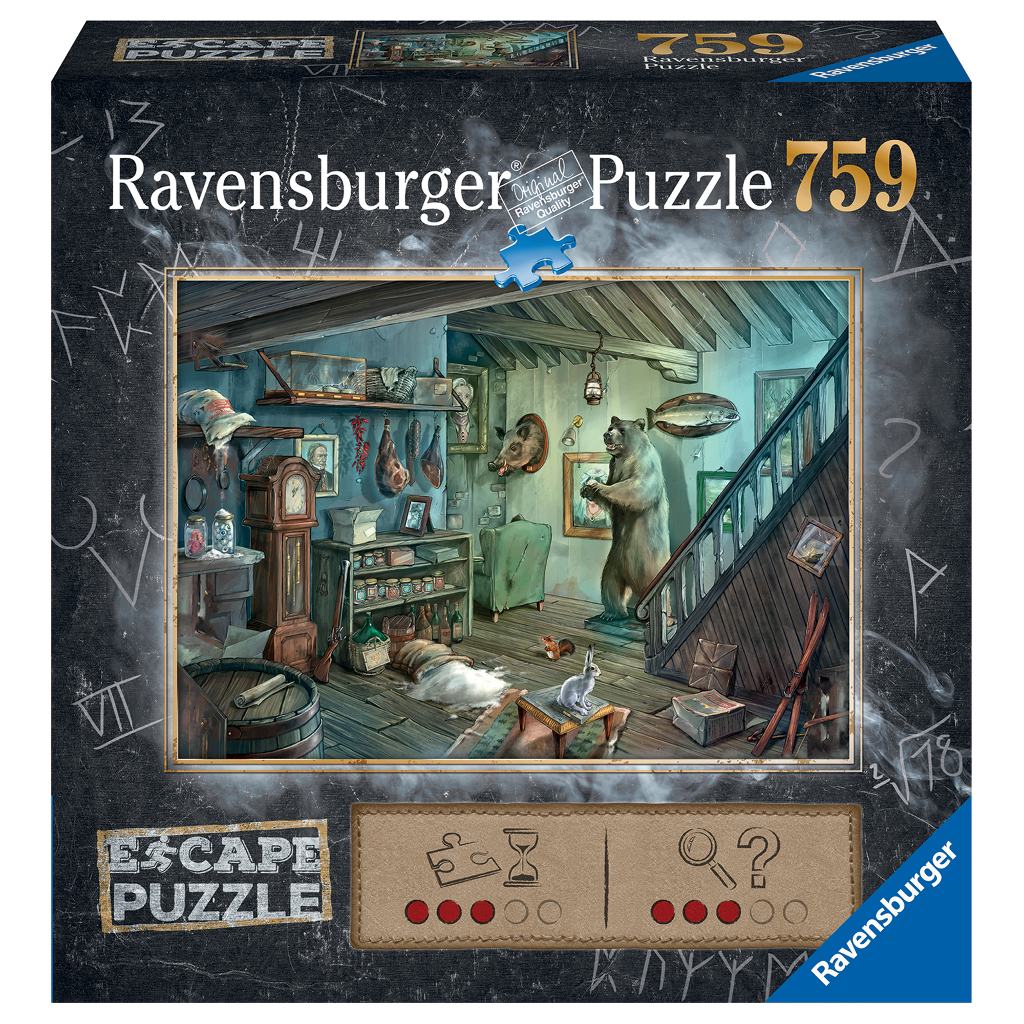 Ravensburger escape the puzzle la cantina degli orrori, 759 pezzi - Ravensburger