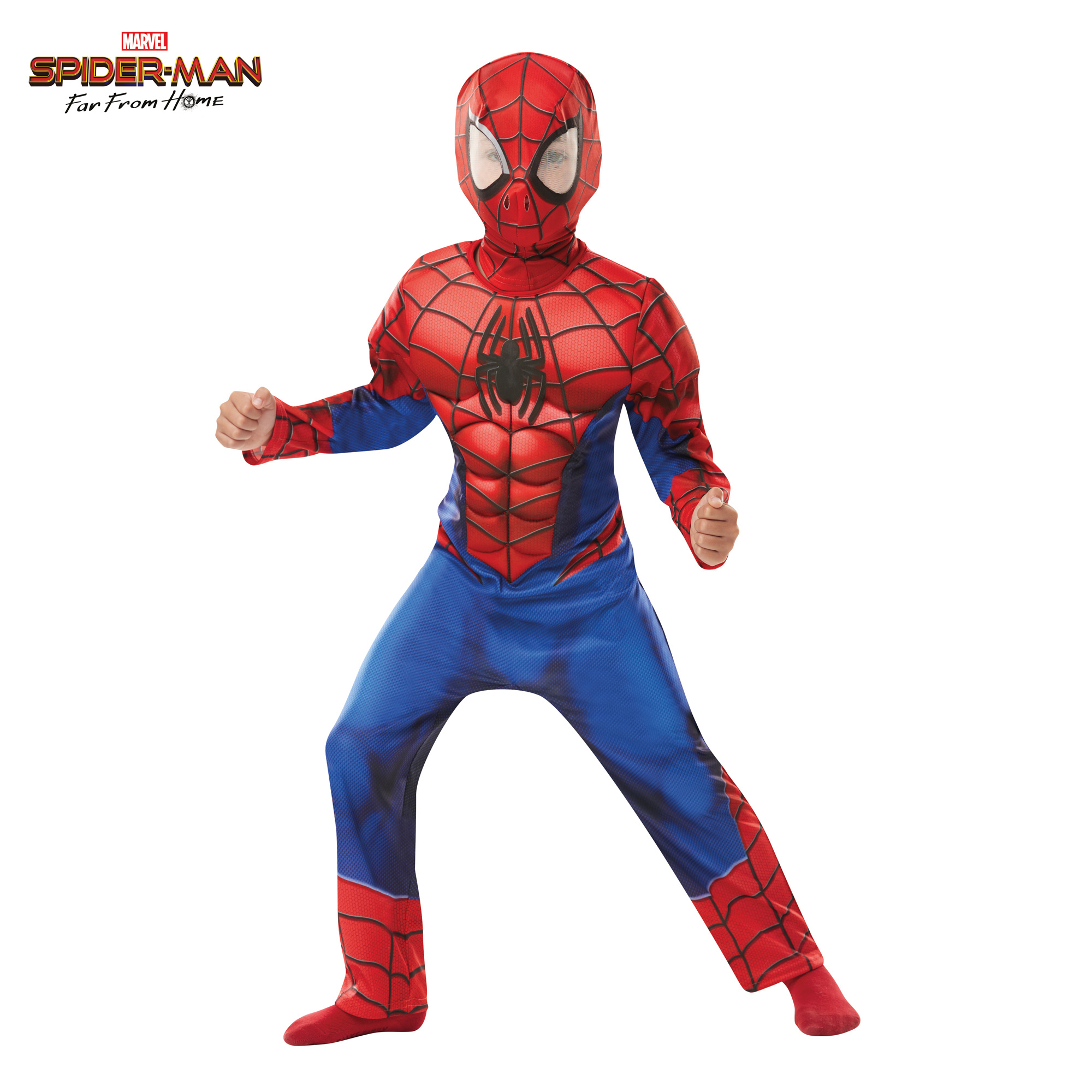 Costume Spiderman Avengers con muscoli da 3 a 8 anni - Marvel