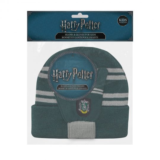 Set berretto + guanti per bambini Serpeverde - Harry Potter