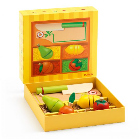 Set Frutta e verdura da tagliare in legno - Djeco