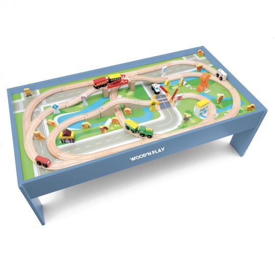 Tavolo gioco con pista treno wood n' play - Wood n' Play