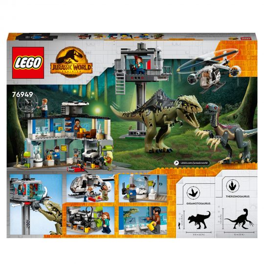 LEGO Jurassic World 76949 Attacco Giganotosauro e Terizinosauro - Jurassic World, LEGO