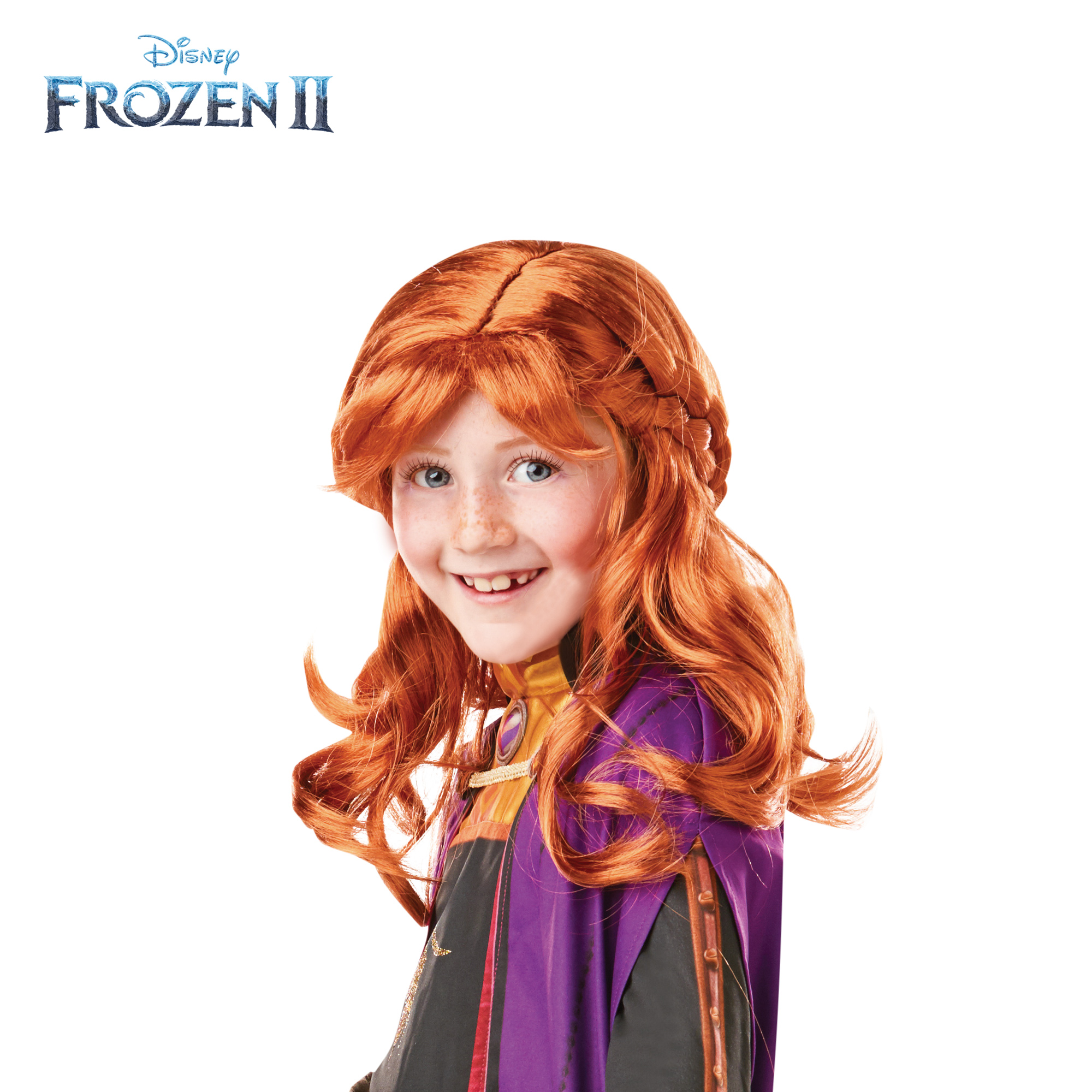 Parrucca Frozen 2 Anna per bambina