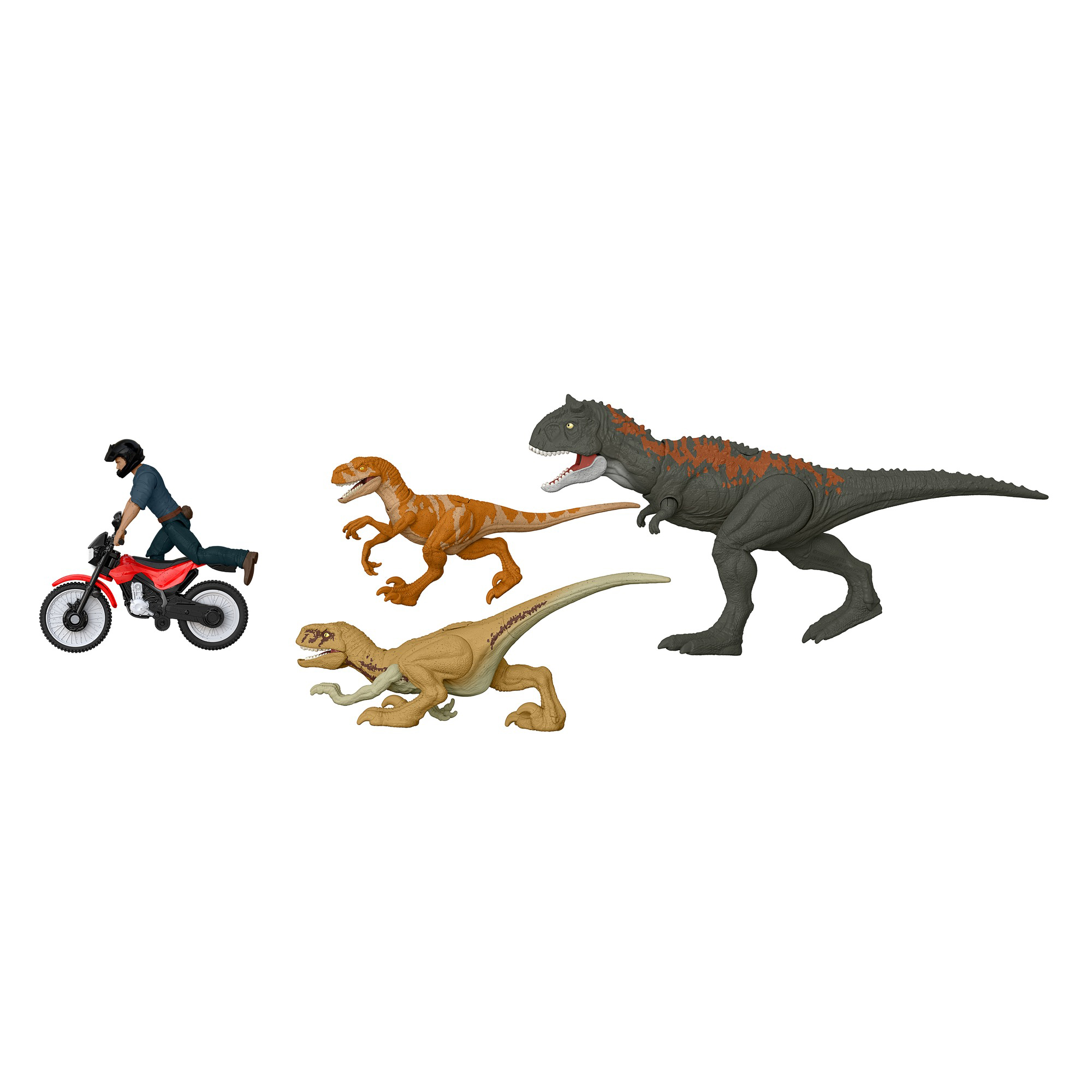 Jurassic World™ Owen e la Fuga del Dinosauro, con 3 dinosauri e personaggio - Jurassic World