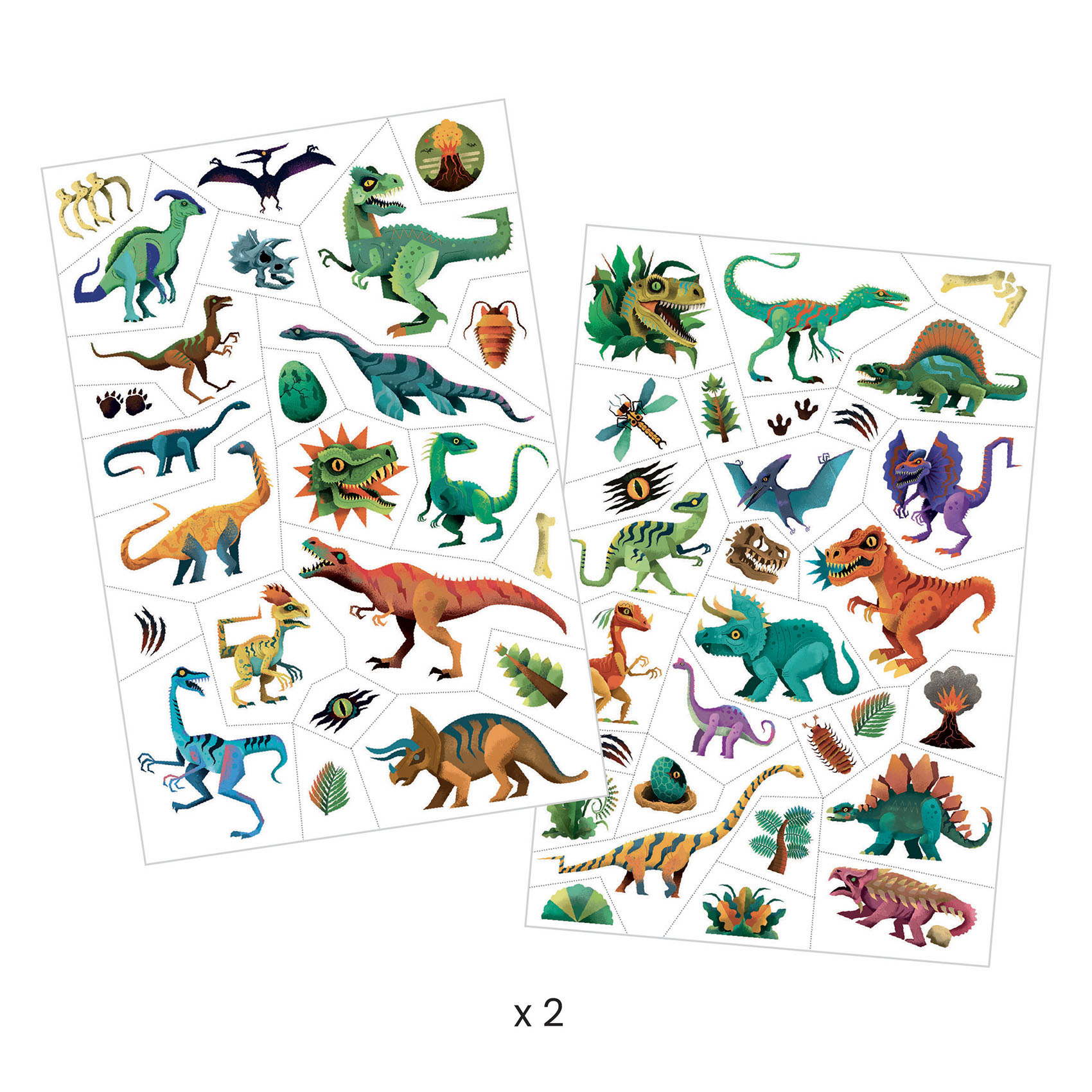 Tatuaggi temporanei Dino club - Djeco