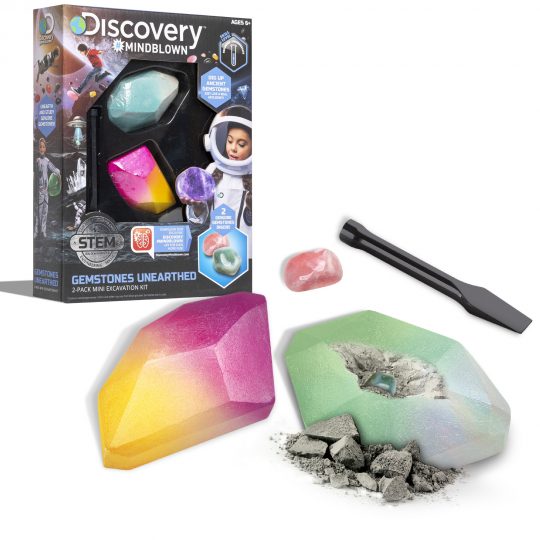 Kit paleontologo con 2 gemme - Discovery Mindblown