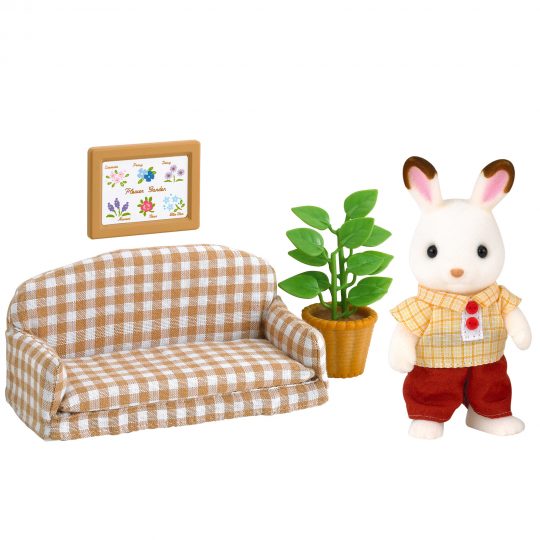 Papà coniglio cioccolato e divano - Sylvanian Families