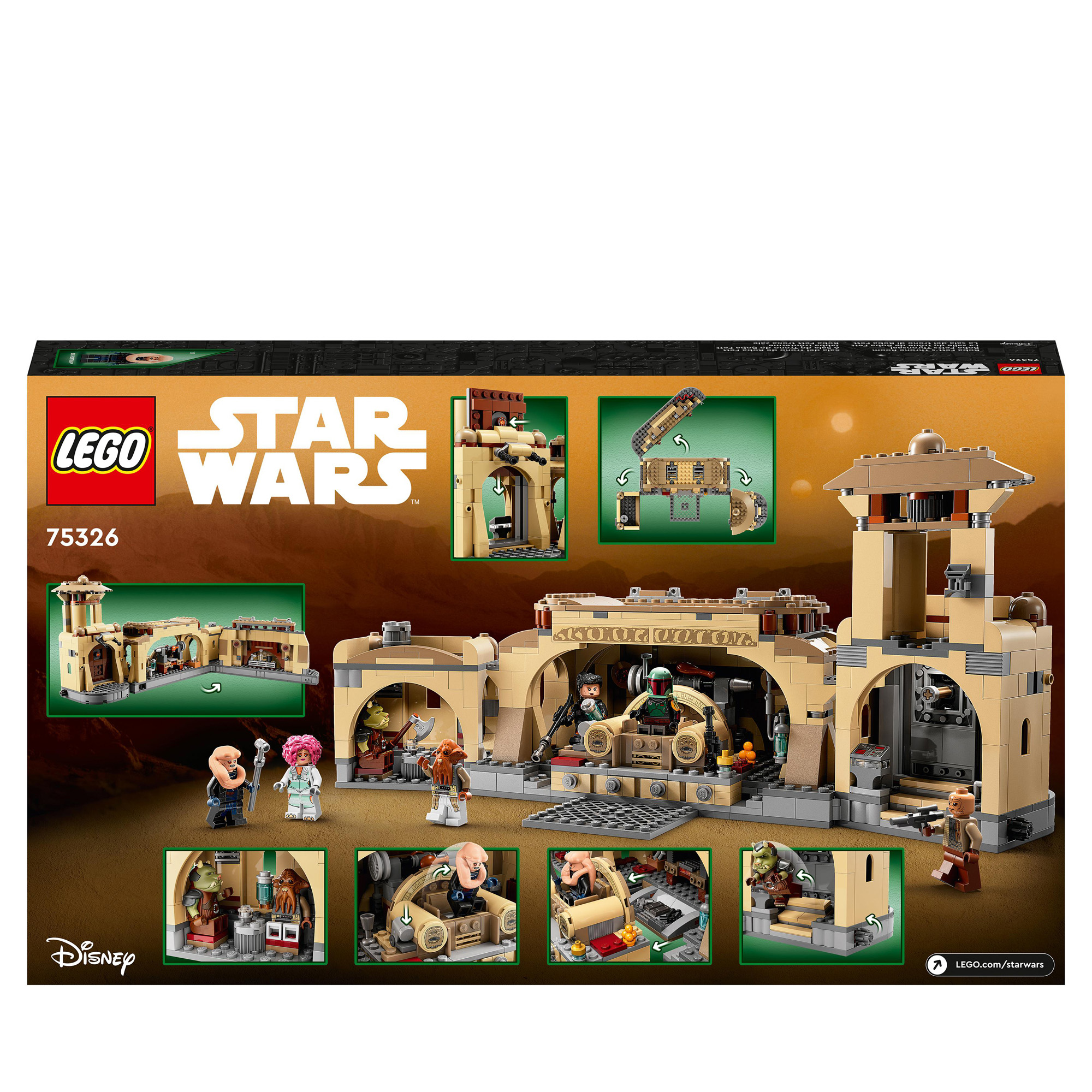 LEGO Star Wars 75326 La Sala del Trono di Boba Fett - LEGO, Star Wars