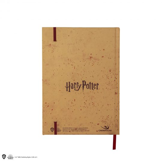 Taccuino con replica della Mappa del Malandrino - Harry Potter