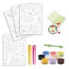 Kit creativo con 4 disegni con sabbia colorata Woodland - Djeco