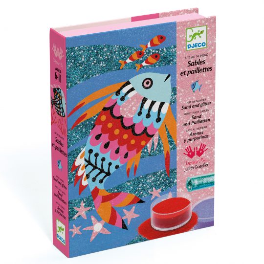 Kit decorazioni con glitter Fish Rainbows - Djeco