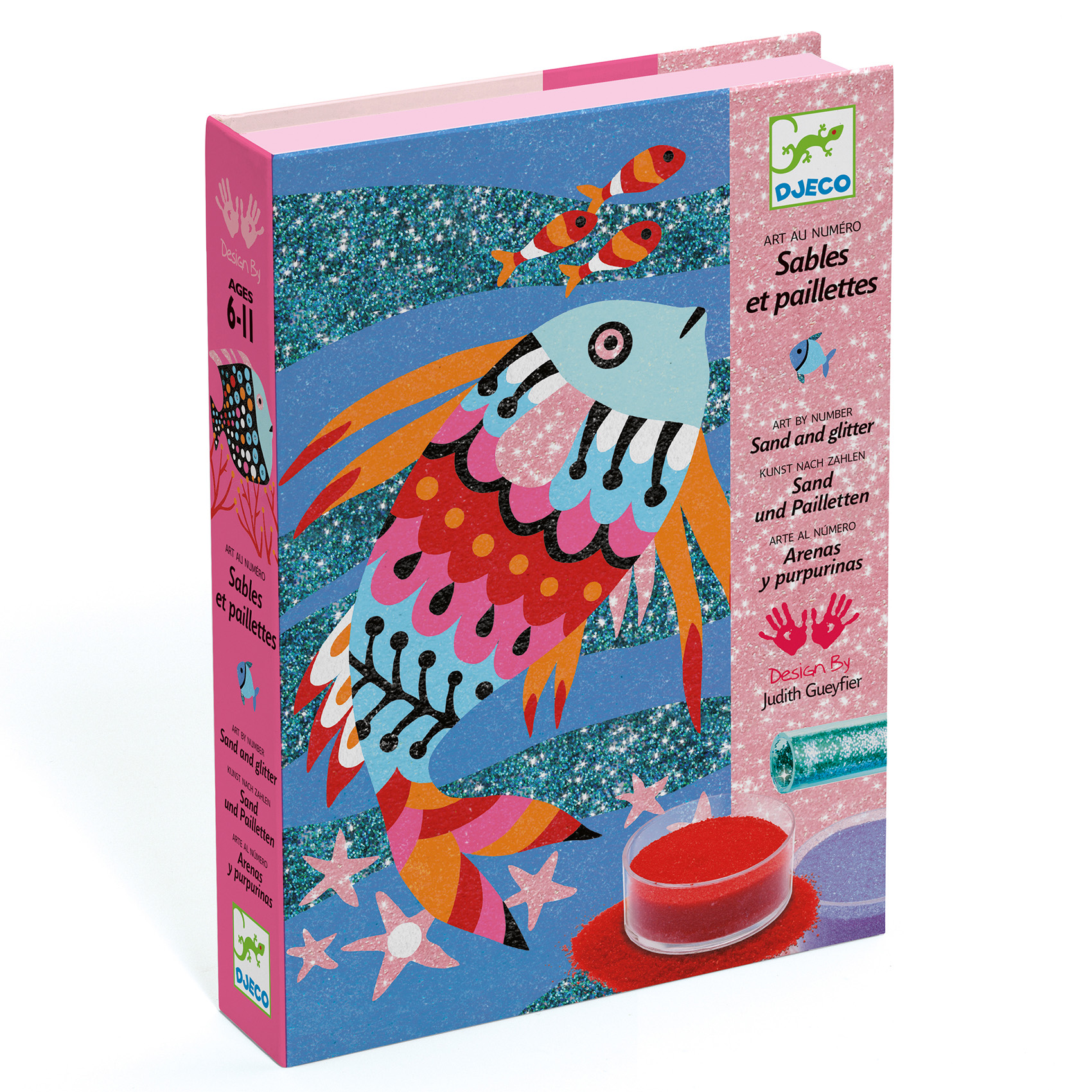 Kit decorazioni con glitter Fish Rainbows - Djeco