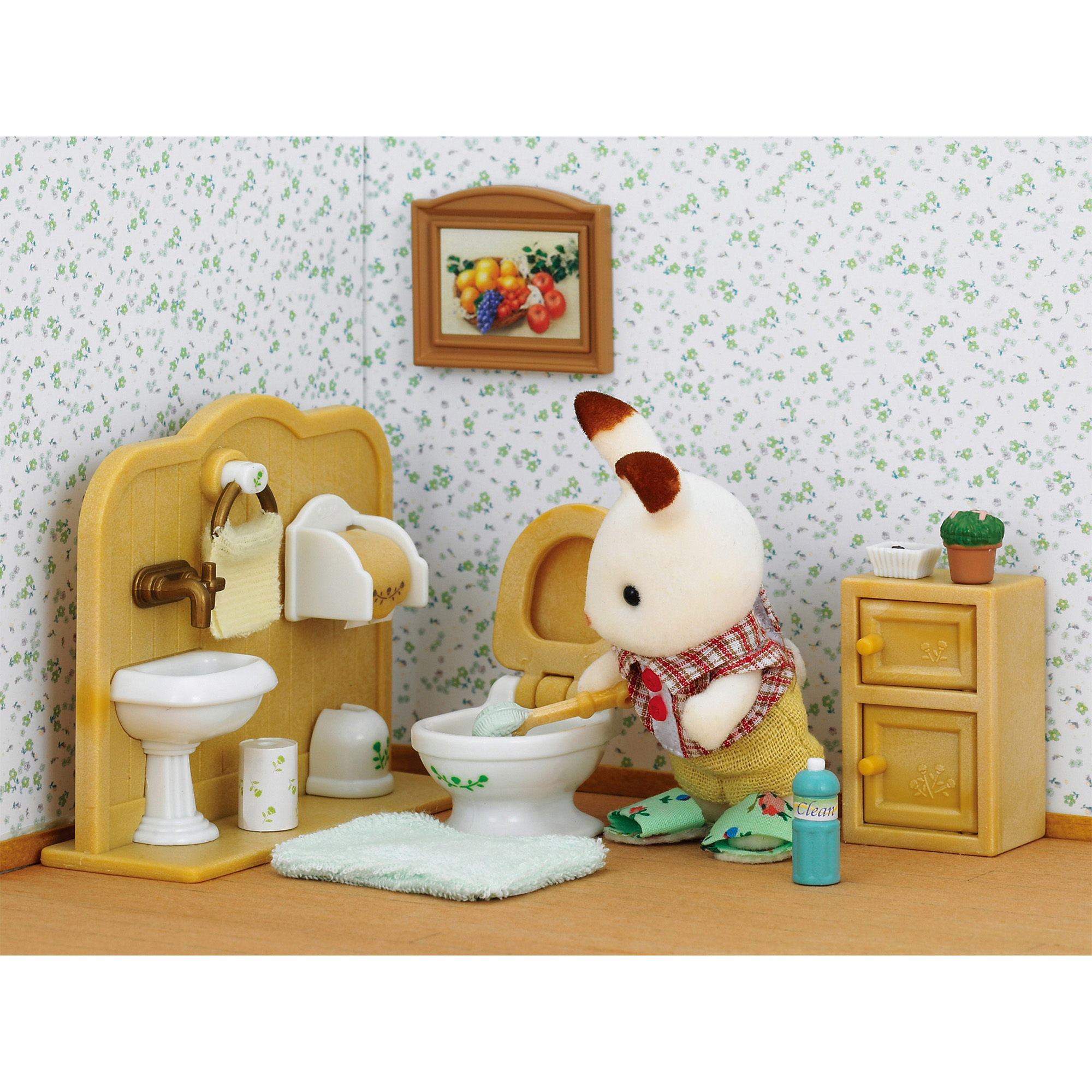 Fratello coniglio cioccolato e bagno - Sylvanian Families