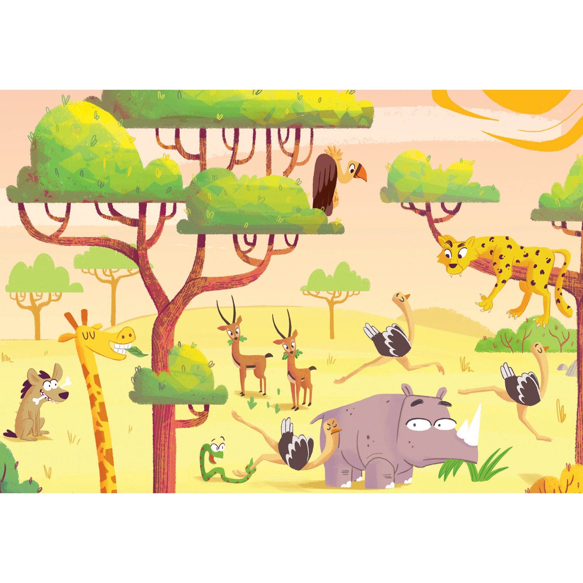 Ravensburger Amici Safari puzzle 2x24 - Ravensburger