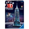 Puzzle 3D Empire State Building Night Edition con LED, 216 pezzi - Ravensburger