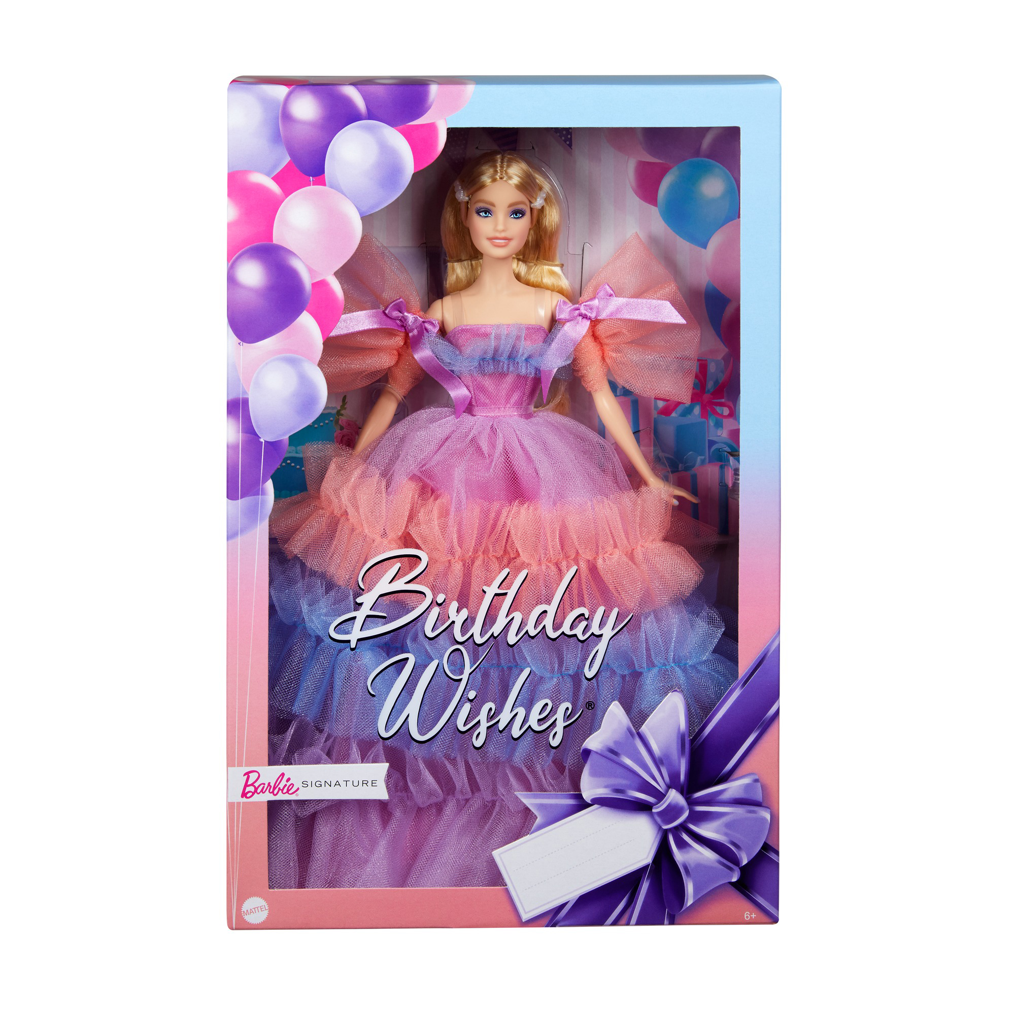 Barbie buon compleanno con abito lungo e accessori - Barbie