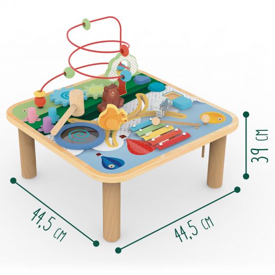 Tavolino multi attivita' con animali della foresta wood n' play - Wood n' Play