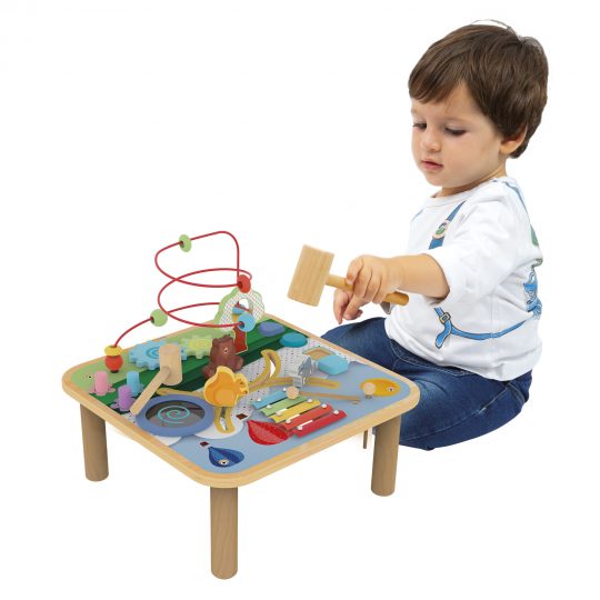 Tavolino multi attivita' con animali della foresta wood n' play - Wood n' Play