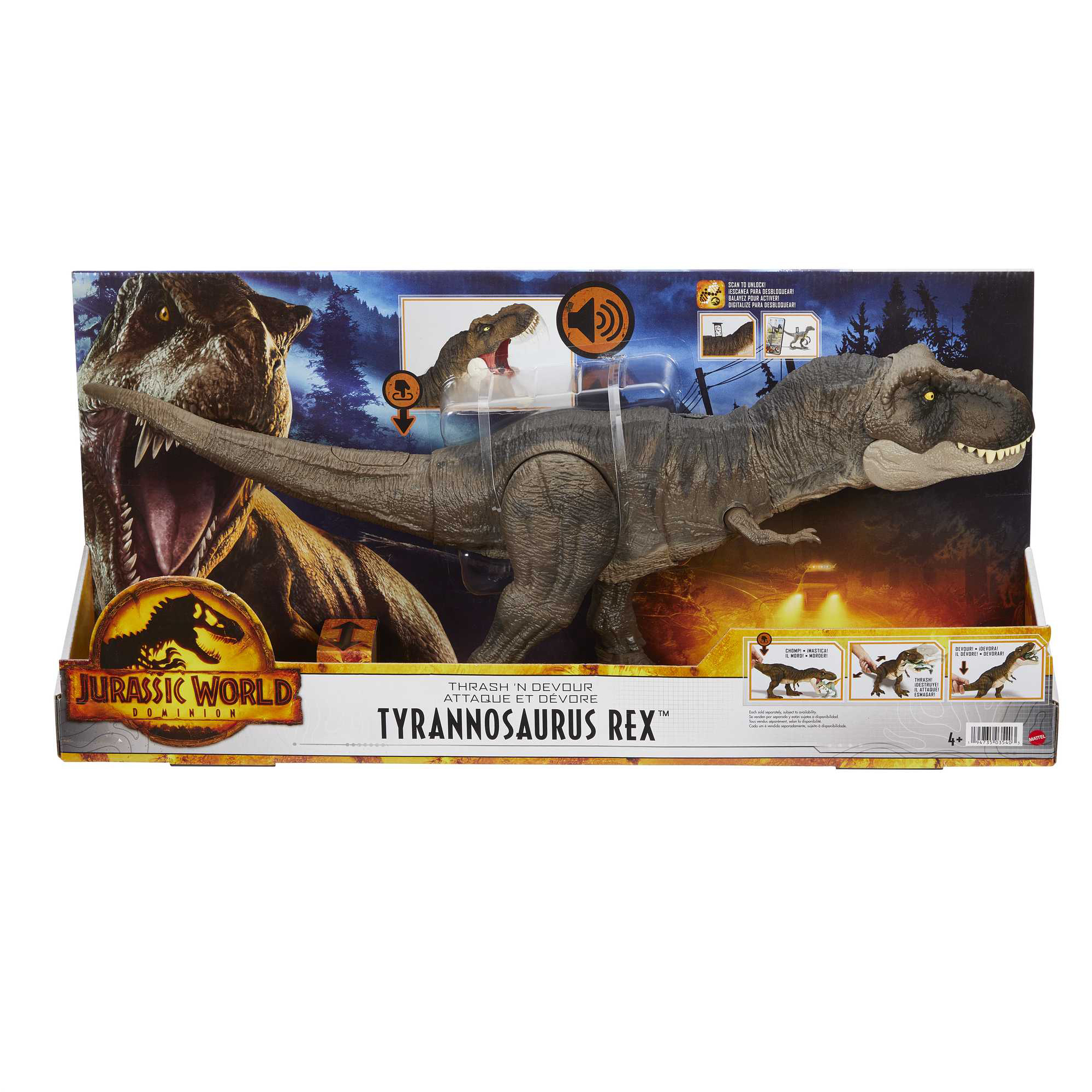 Jurassic World Dinosauro T-rex Devasta e Divora - Jurassic World