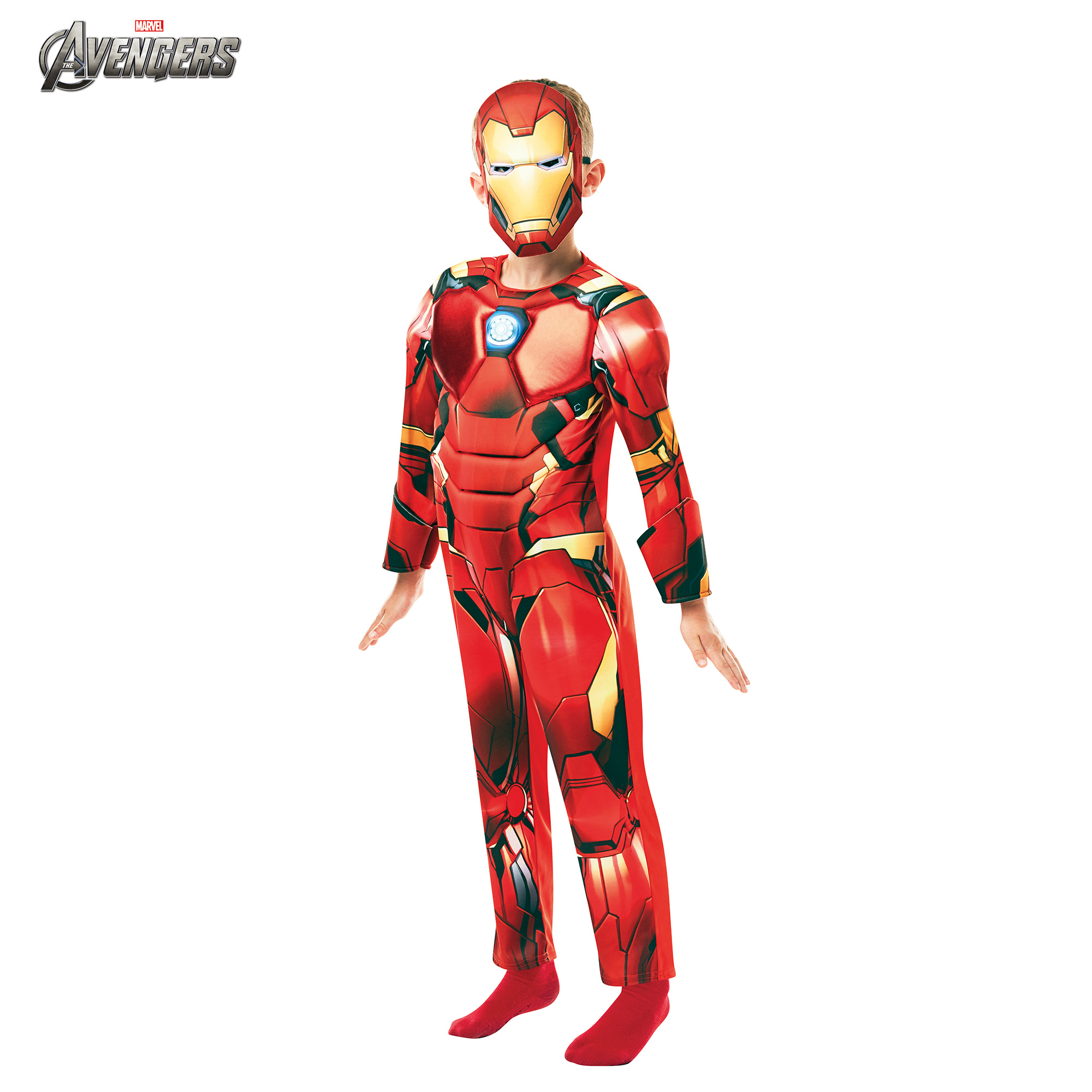 Costume Iron Man con muscoli Avengers da 3 a 8 anni - Marvel