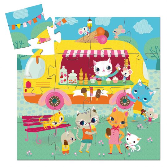 Puzzle Ice Cream Truck 16 pezzi - Djeco