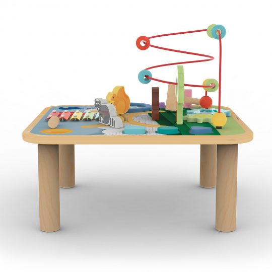 Tavolino multi attivita' con animali della foresta wood n' play - Wood n' Play