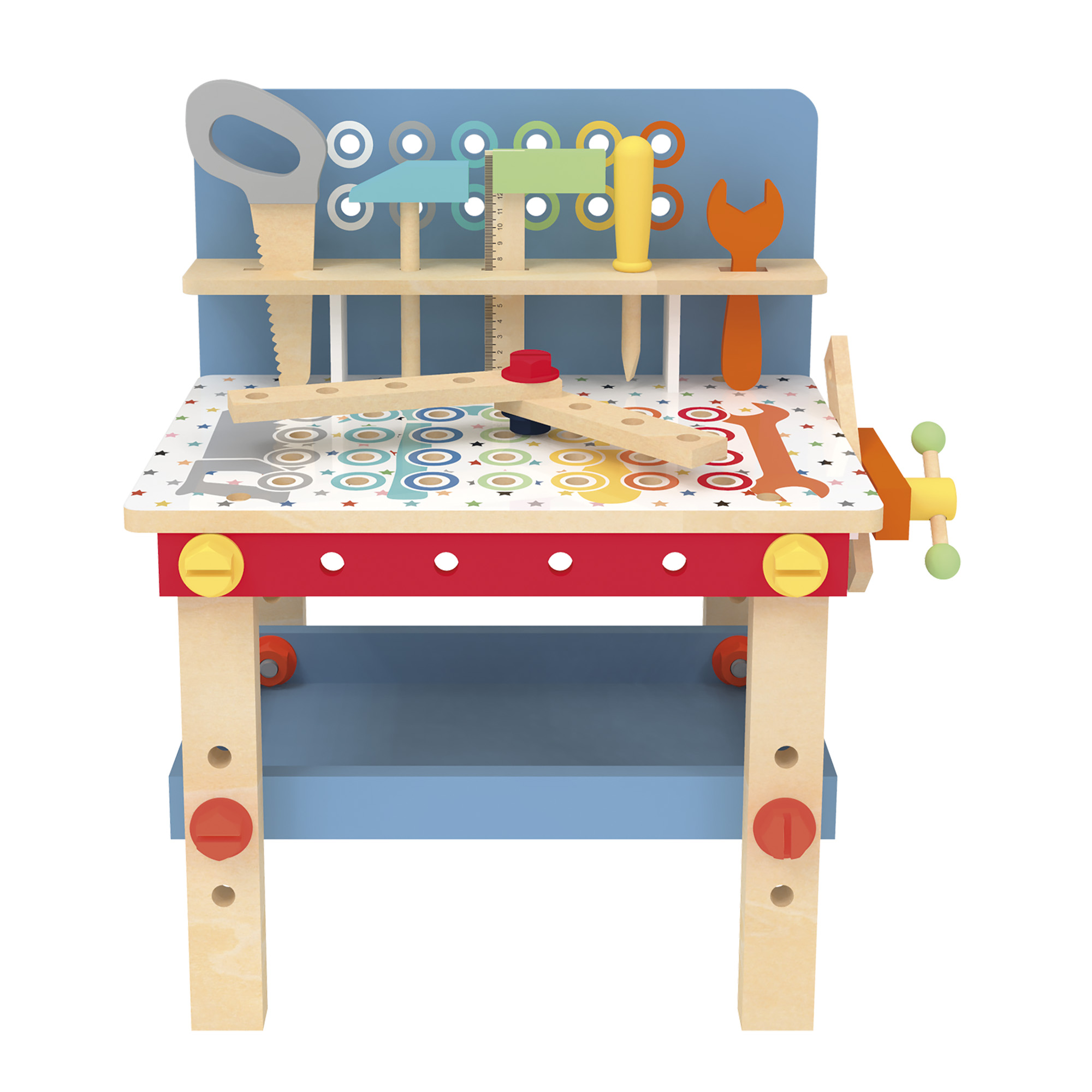 Magic Bench Banco da lavoro giocattolo in legno per bambini con utensili