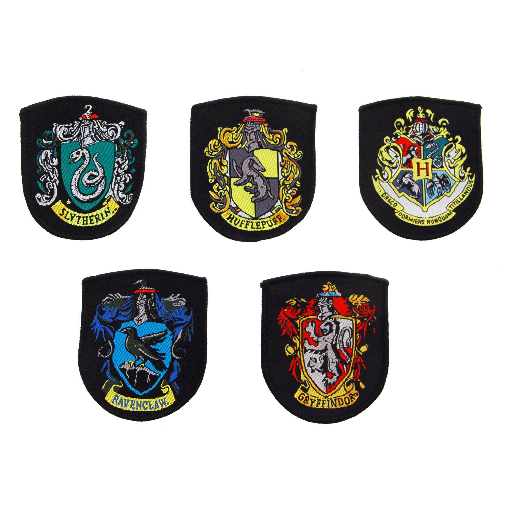 Set 5 stemmi Hogwarts e Case - Harry Potter