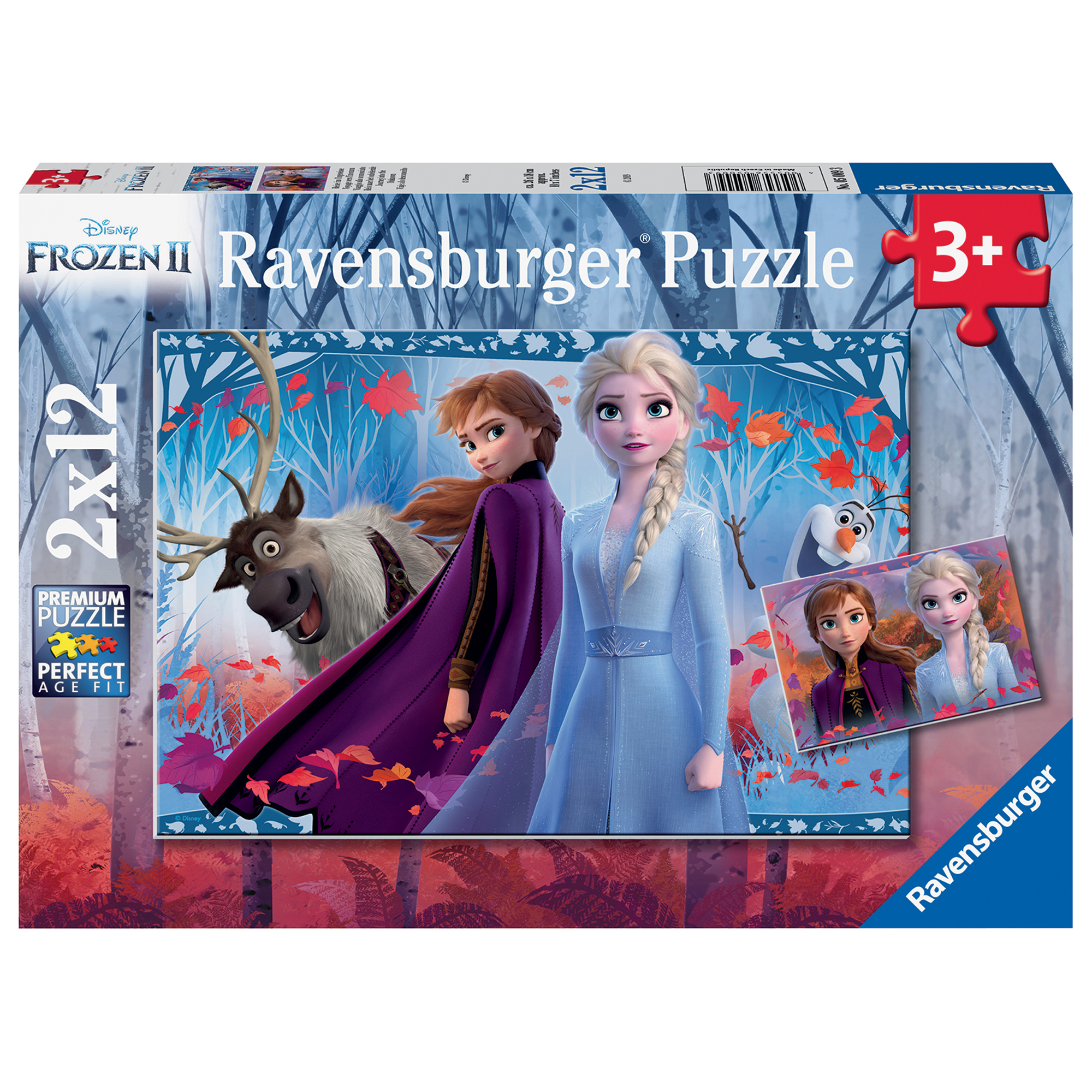 Ravensburger puzzle 2x12 pz frozen 2 - Ravensburger