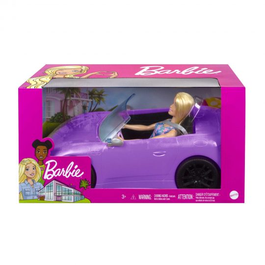 Playset con bambola Barbie e cabrio fucsia a 2 posti - Barbie