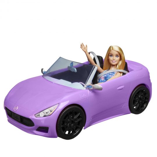 Playset con bambola Barbie e cabrio fucsia a 2 posti - Barbie