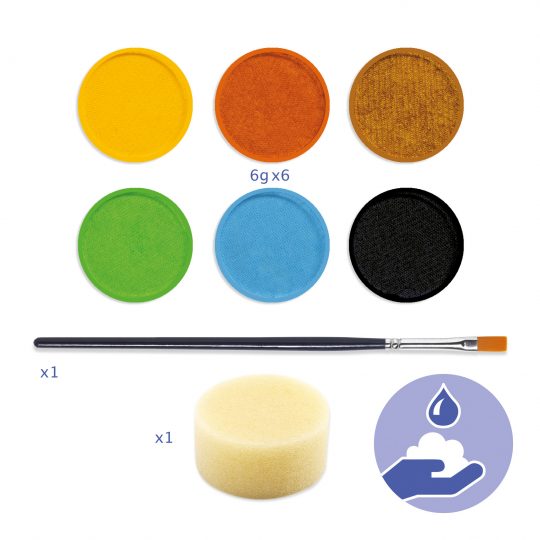 Palette 6 colori per decorare il viso - Djeco