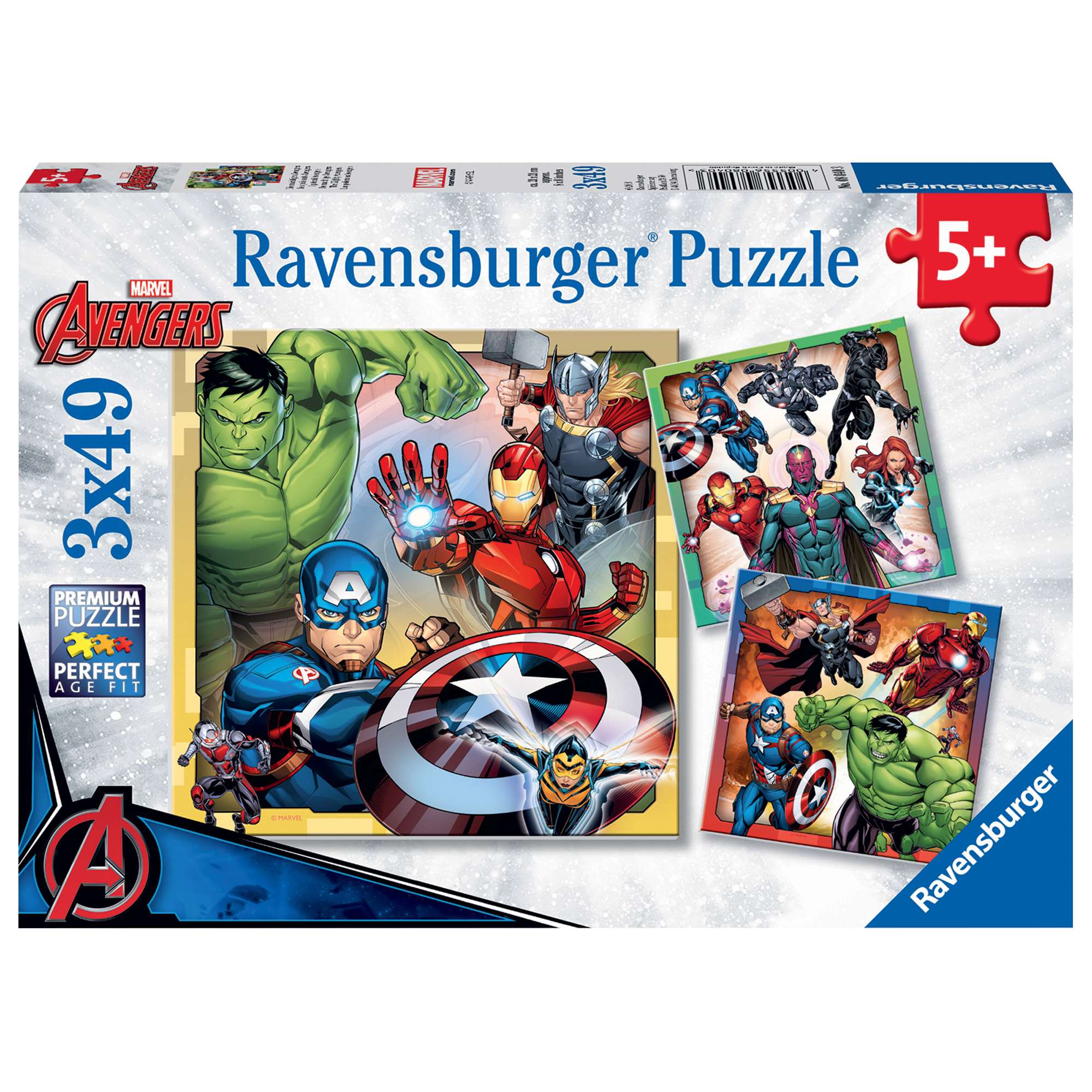 Ravensburger puzzle 3x49 pz avengers - Ravensburger