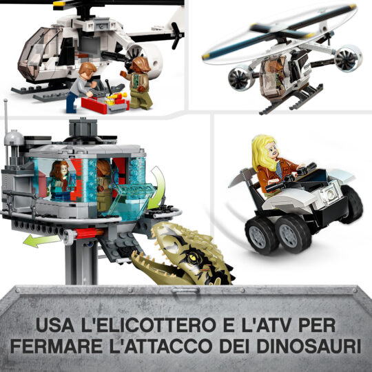 LEGO Jurassic World 76949 Attacco Giganotosauro e Terizinosauro - Jurassic World, LEGO