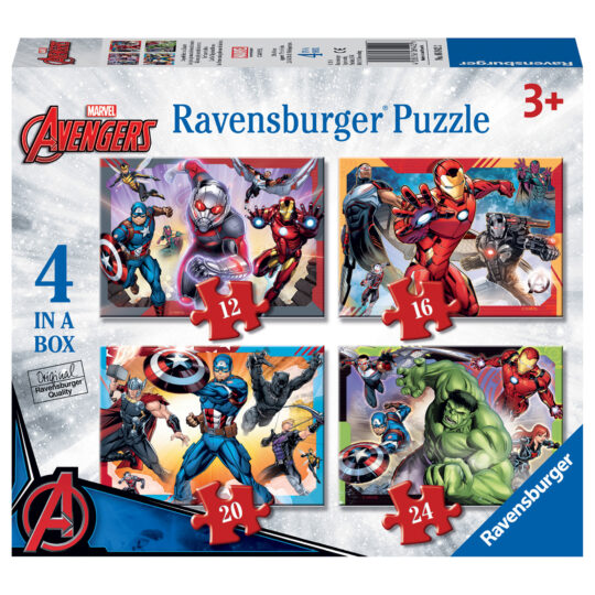 RAVENSBURGER SPIDER-MAN 4 in una scatola Puzzle Giocattoli Giochi NUOVO CON CONFEZIONE 