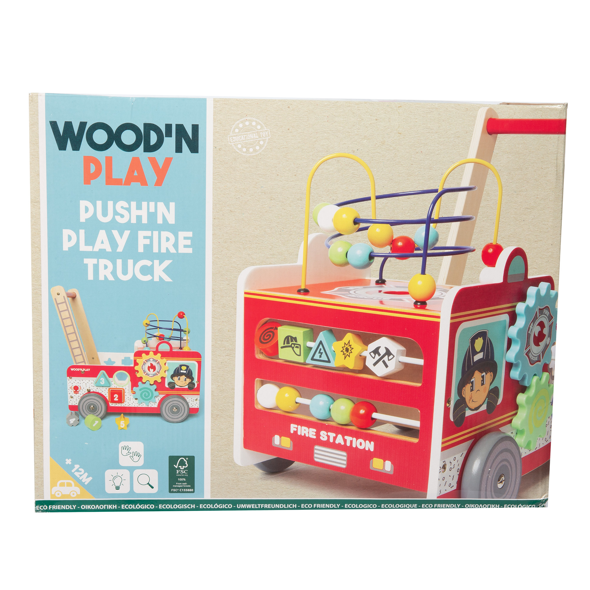 Primi passi camion dei pompieri Wood n' Play - Wood n' Play