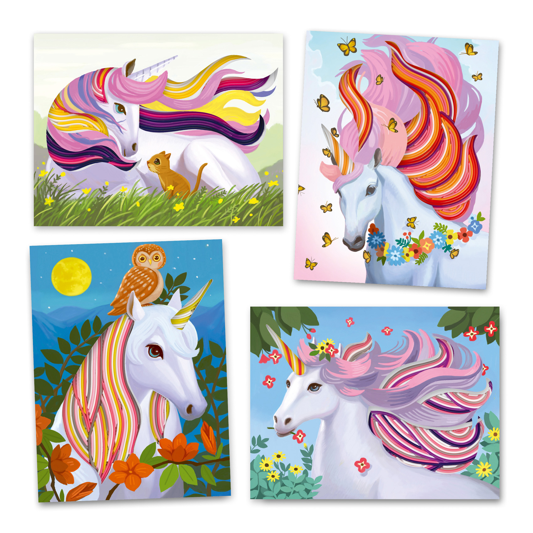 Set artistico con 4 illustrazioni Magic manes - Djeco