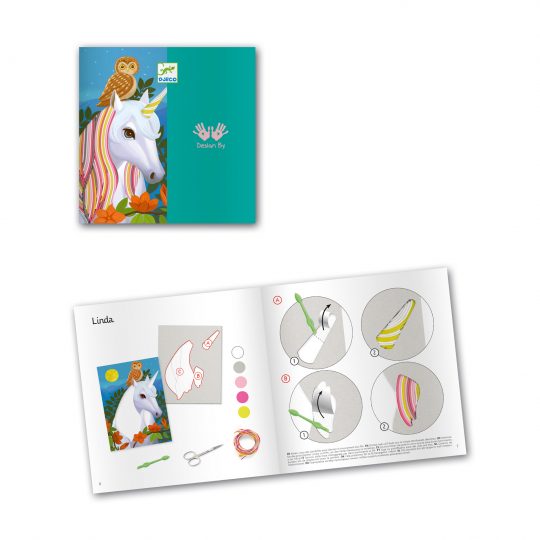 Set artistico con 4 illustrazioni Magic manes - Djeco