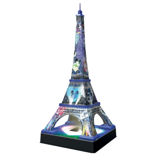 Puzzle 3D Tour Eiffel Disney Building Night Edition, 216 pezzi - Ravensburger