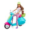 Playset con bambola Barbie viaggiatrice Fashionistas™ con scooter e accessori - Barbie