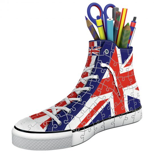 Ravensburger 3d puzzle sneaker uk flag, 108 pezzi - Ravensburger