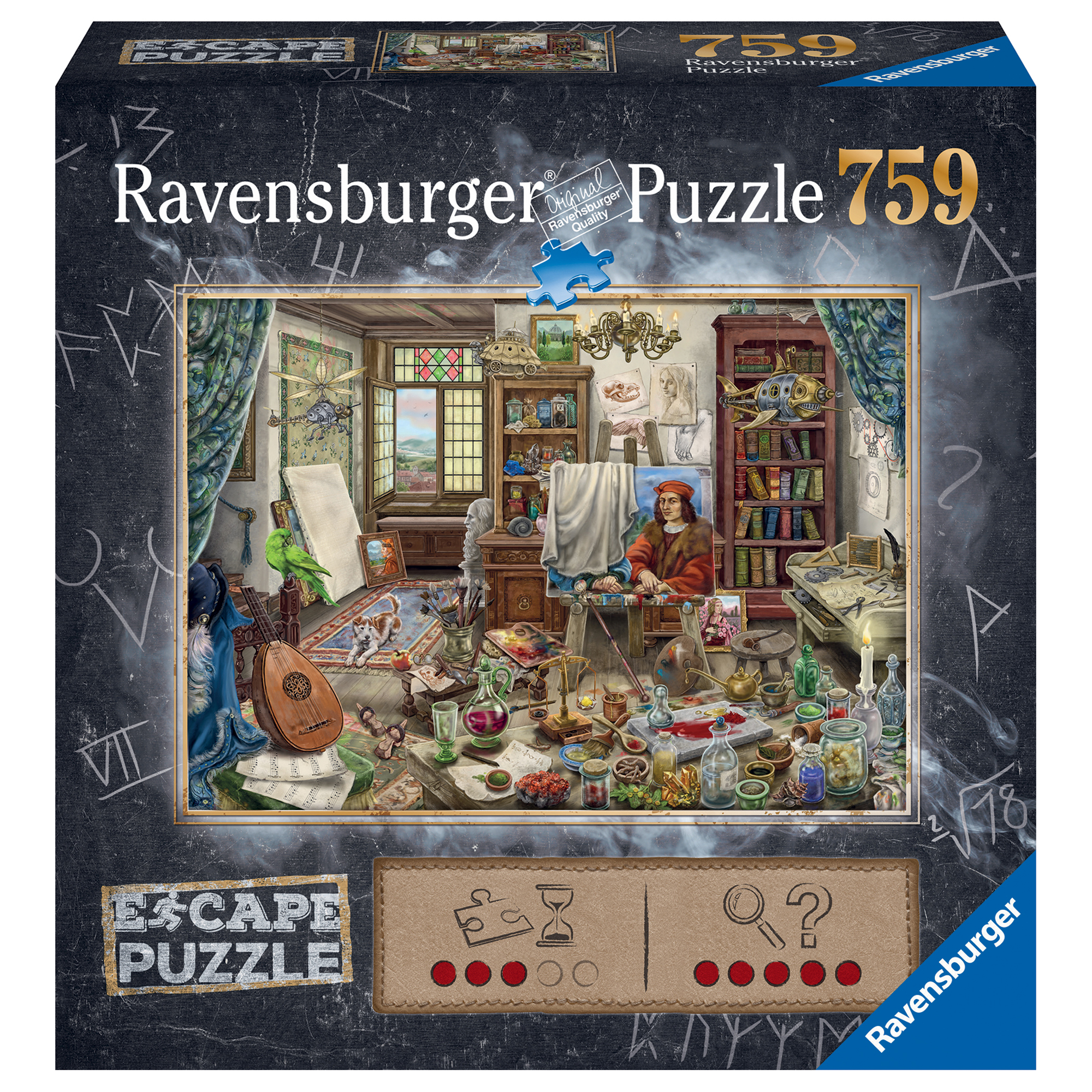 Ravensburger Escape l'atelier dell'artista puzzle, 759 pezzi - Ravensburger