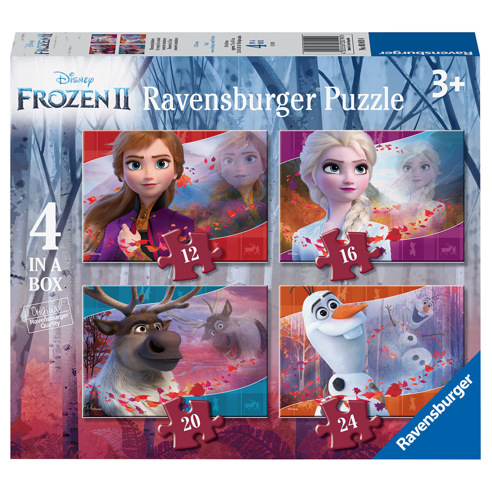 Ravensburger puzzle 4 in 1 frozen 2 - Ravensburger