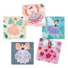 Kit artistico con 5 stencil Fairies - Djeco