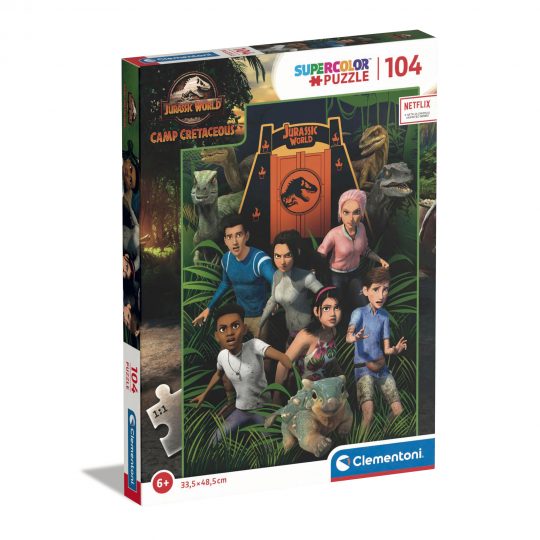 Puzzle 104 pezzi Jurassic World Camp Cretaceous - Clementoni, Jurassic World