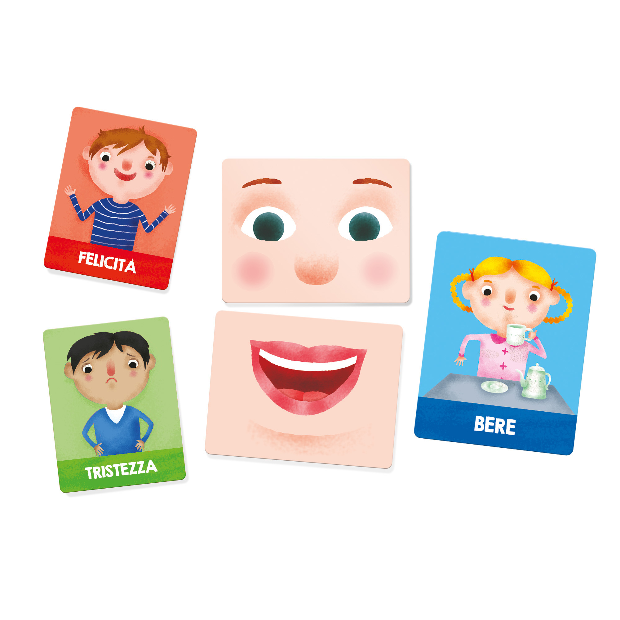 Flashcards Montessori Emozioni e Azioni - Headu