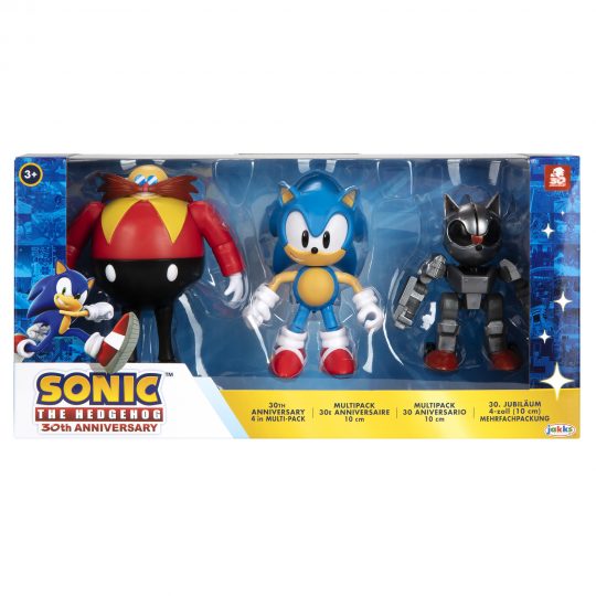 Sonic Action Figures snodabili 30° Anniversario, 10 cm - Sonic