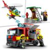 LEGO City Fire caserma dei pompieri, con garage, camion ed elicottero giocattolo, 60320 - LEGO