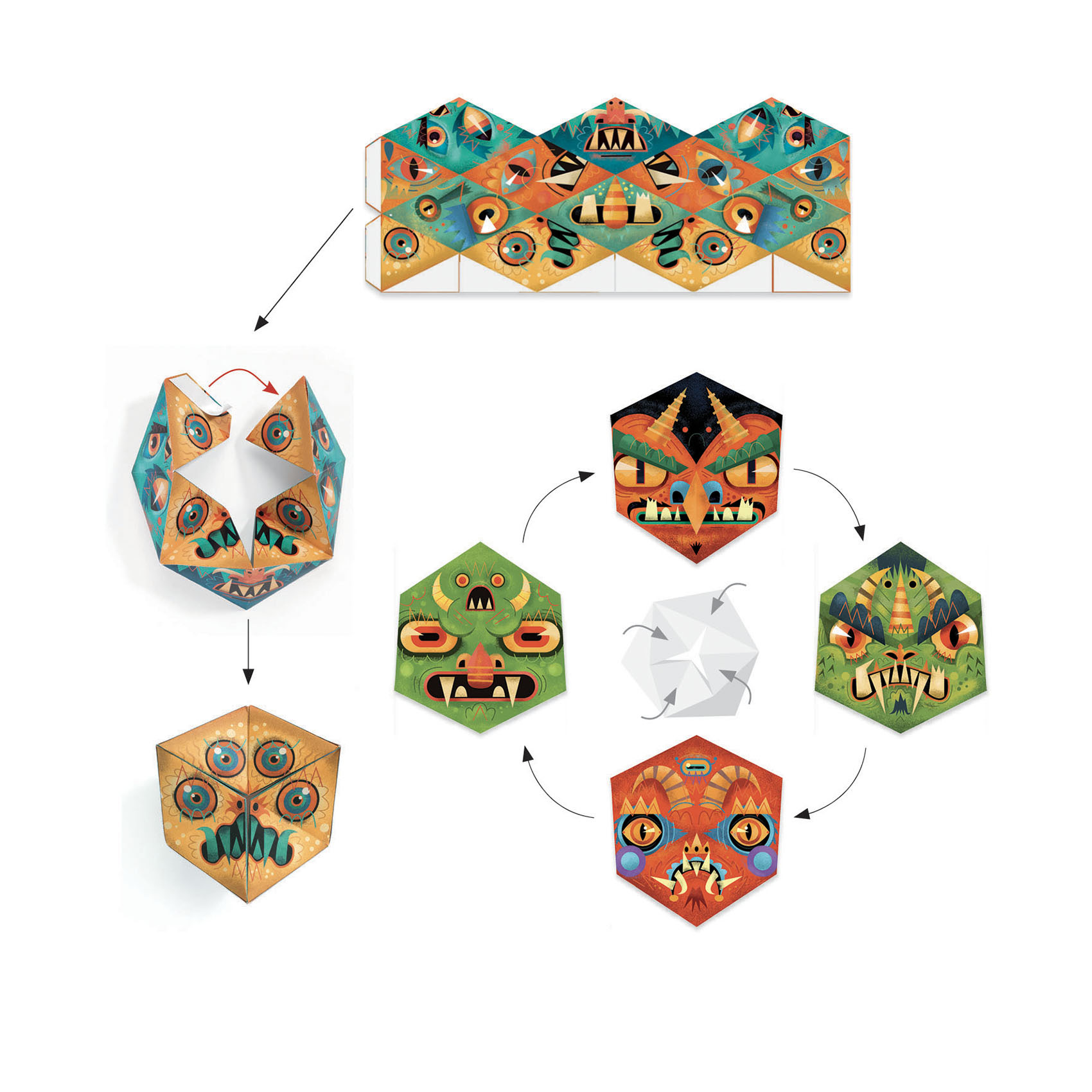 Origami Flexmonsters - Djeco