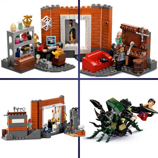 Lego Marvel Spider-man al laboratorio sanctum, più minifigure Dr. Strange e mostro insetto, 76185 - LEGO, Marvel